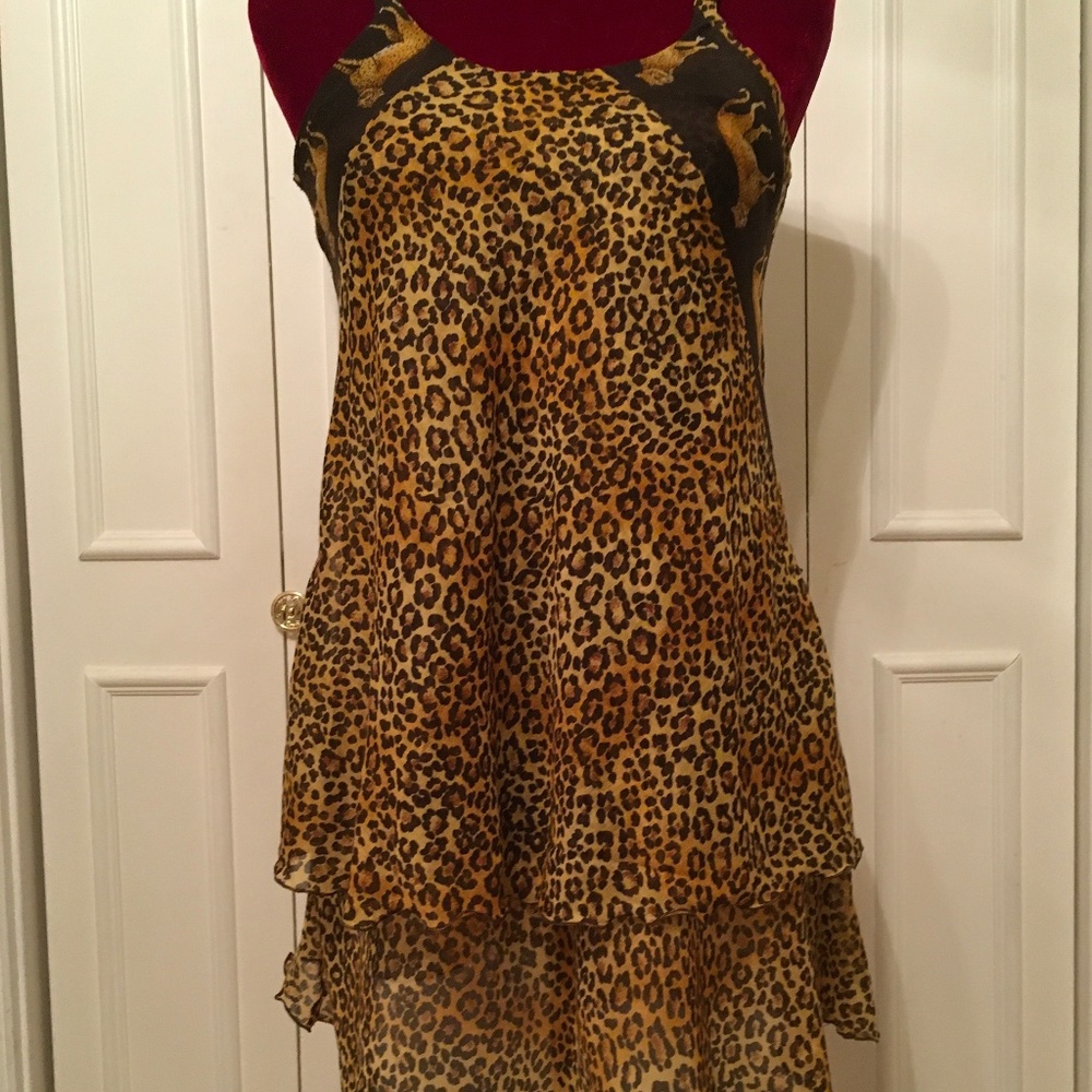 Leopard Skin Print Light Cotton Sundress